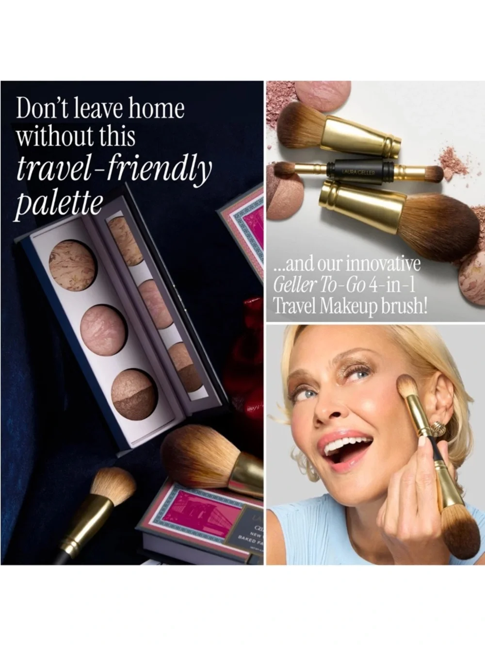 Laura Geller Geller's Greatest New York Minute Baked Face & Eye Palette NIB